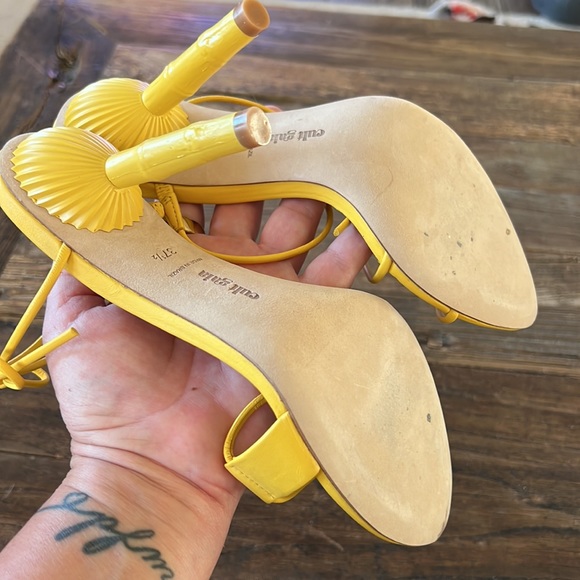 Cult Gaia Yellow Heels - Picture 5 of 10